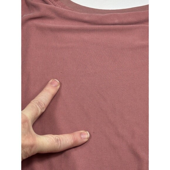 Free People Jazzy Dress Pink Rose Large Blouson Asymmetrical Hemline Lace Boho - Picture 12 of 16